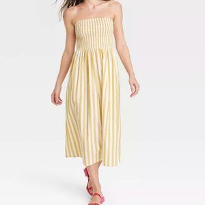 Women's Strapless Smocked Tube Sundress